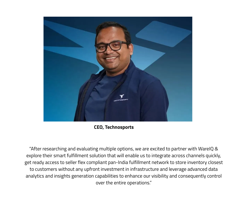 D2C brand founder portrait — WareIQ customer who scaled fulfillment across India